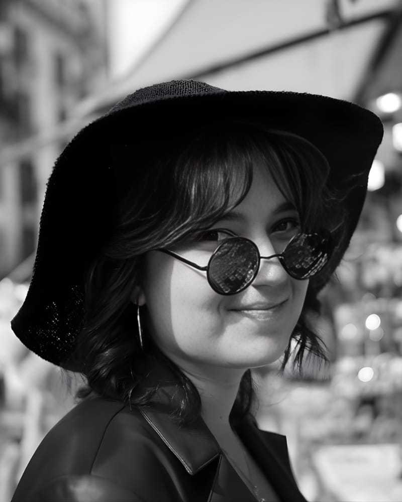 Portrait of Jayde Goudy, a professional stylist at Matthew Morris Salon, showcasing their expertise and style.